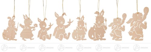 Behang hasenfamilie höhe - (8),