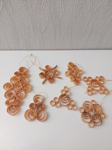 Stück holzspan baumschmuck - stück,